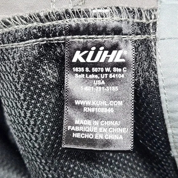 Kuhl‎ Pants Mens 40x30 Gray Utility Hiking Work Outdoors Cargo Stretch Straight - Picture 5 of 11